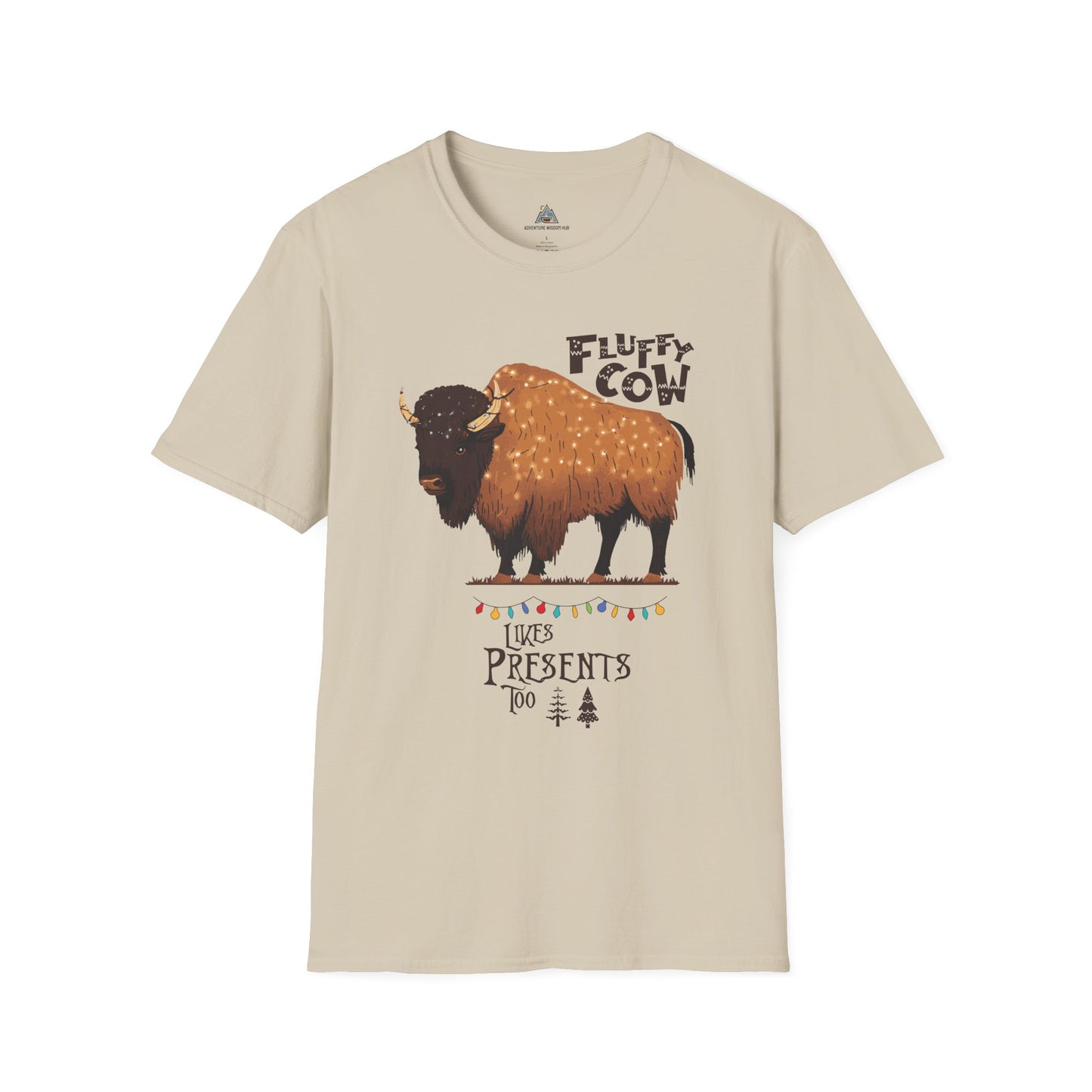 Fluffy Cow Christmas T-Shirt