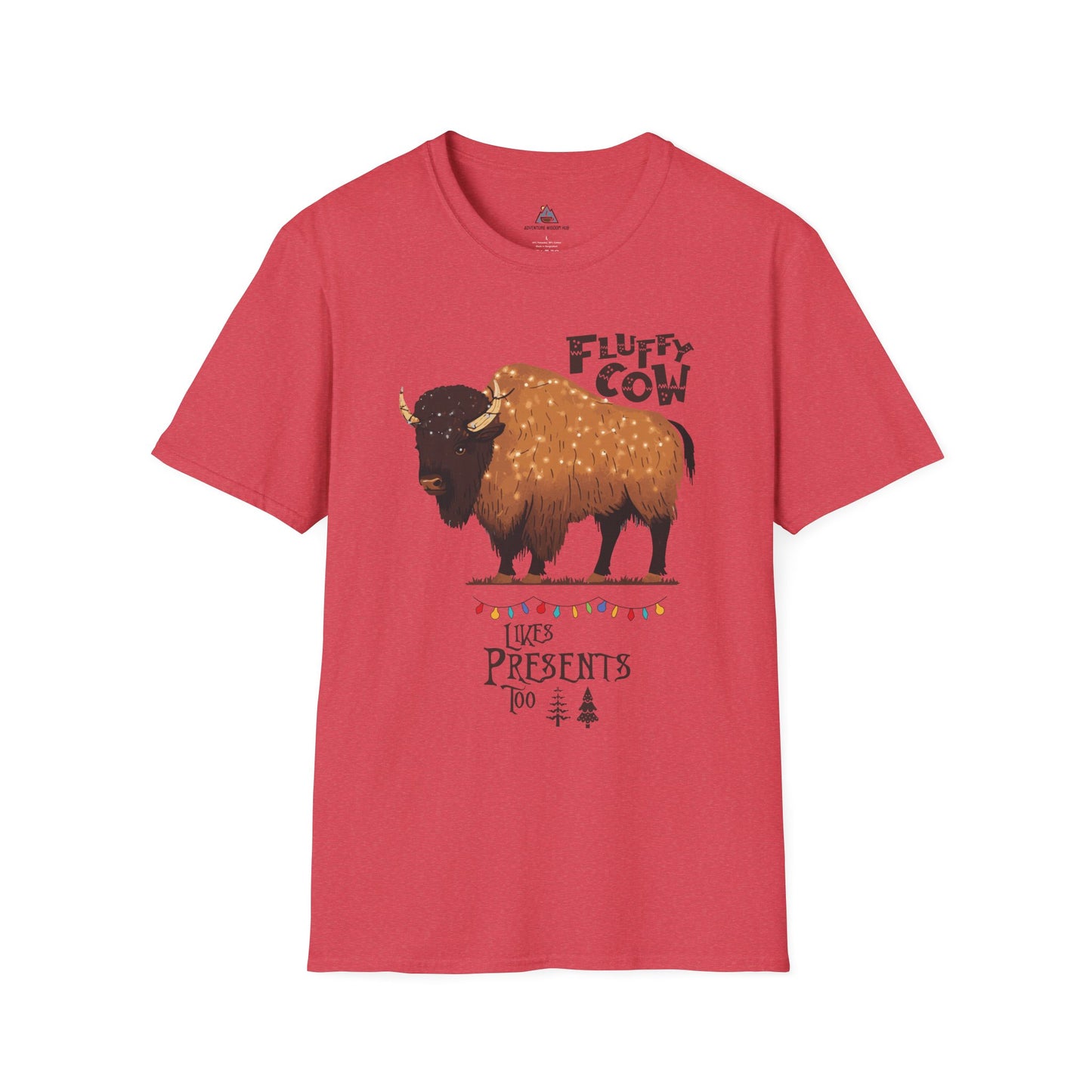 Fluffy Cow Christmas T-Shirt