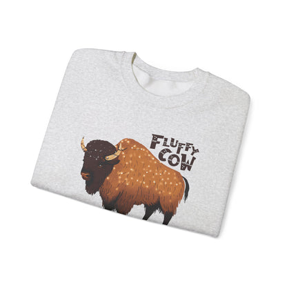 Fluffy Cow Christmas Sweatshirt