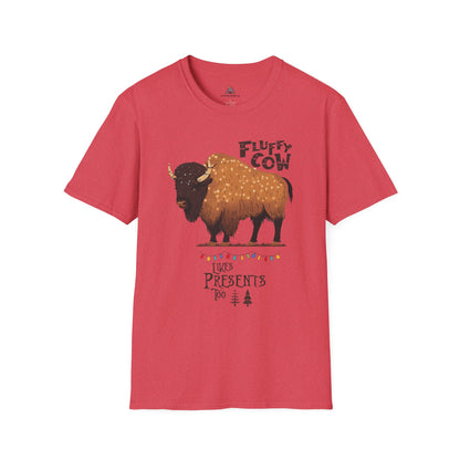 Fluffy Cow Christmas T-Shirt