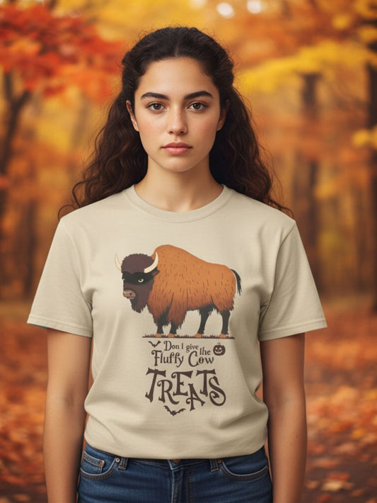 Fluffy Cow Halloween T-Shirt